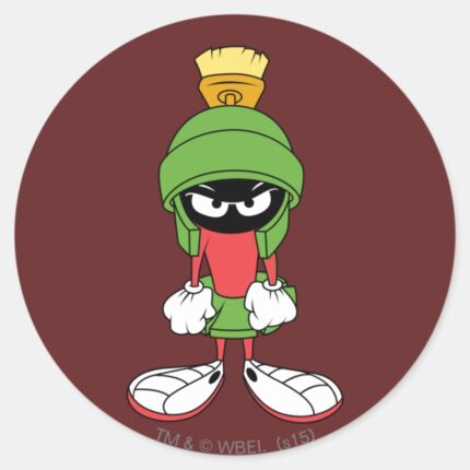 MARVIN THE MARTIAN™ Upset Classic Round Sticker