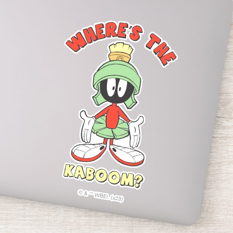 MARVIN THE MARTIAN™ Wheres The Kaboom Sticker MARVIN THE MARTIAN™ Wheres The Kaboom Sticker