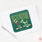 MARVIN THE MARTIAN™ K 9 Attention Square Sticker