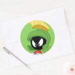 MARVIN THE MARTIAN™ Arms Crossed Classic Round Sticker