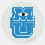 MU Logo Classic Round Sticker