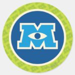 M Circle Logo Classic Round Sticker