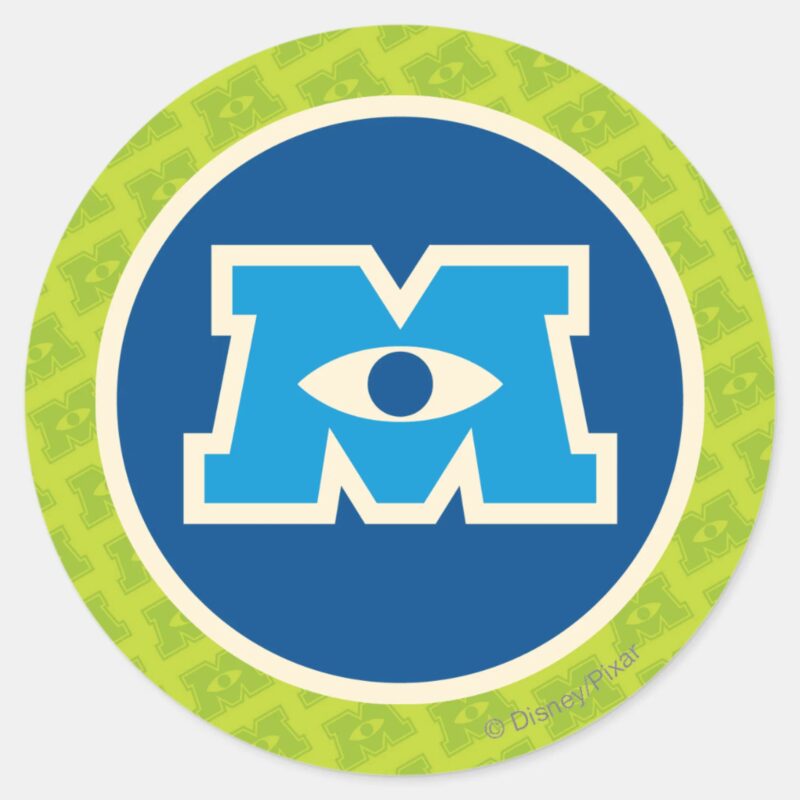 M Circle Logo Classic Round Sticker M Circle Logo Classic Round Sticker