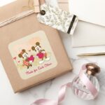 Made For Each Other Square Sticker