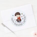 Magical HARRY POTTER™ And Hogwarts Birthday Classic Round Sticker
