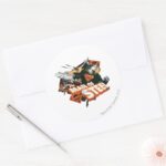 Man Of Steel Collage Classic Round Sticker