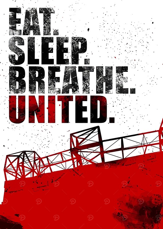 Manchester United Quotes Football Poster