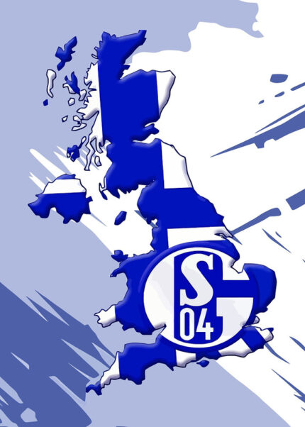 Maps Schalke Football Poster