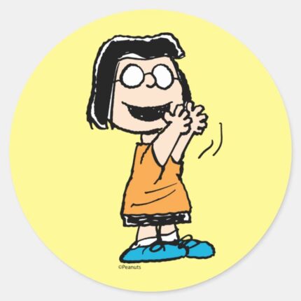 Marcie Clapping Classic Round Sticker