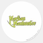 Martian Manhunter Logo Classic Round Sticker