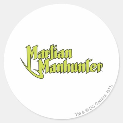 Martian Manhunter Logo Classic Round Sticker