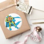 Martian Manhunter Poses Classic Round Sticker