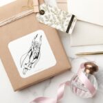 Martian Manhunter Soars 4 Square Sticker