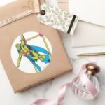 Martian Manhunter Soars Classic Round Sticker