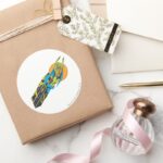 Martian Manhunter Takes Flight Classic Round Sticker