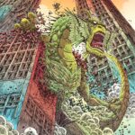 Marvel Kaiju Attacking Cityscape