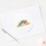 Mary Junior Fly Classic Round Sticker