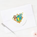 Mary Junior Run Classic Round Sticker