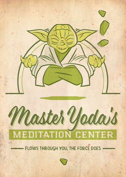 Meditation Center Starwars Poster