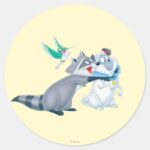 Meeko Friends Classic Round Sticker