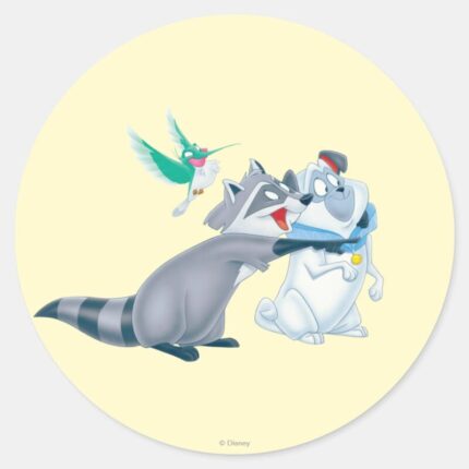 Meeko Friends Classic Round Sticker