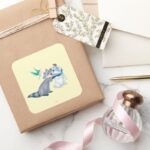 Meeko Friends Square Sticker