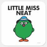 Meet Little Miss Neat Square Sticker