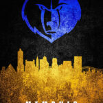 Memphis City Skyline Poster