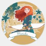 Merida Brave Princess Classic Round Sticker
