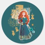 Merida Confidence Makes Me Brave Classic Round Sticker