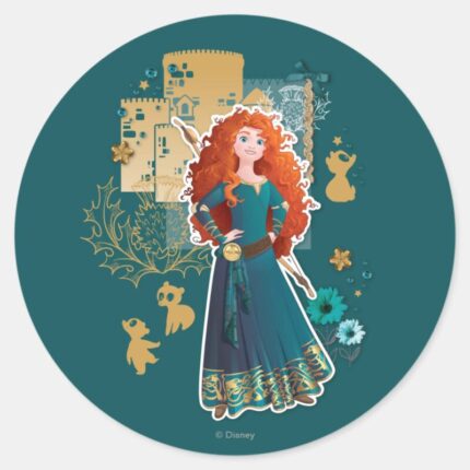 Merida Confidence Makes Me Brave Classic Round Sticker
