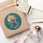 Merida Confidence Makes Me Brave Classic Round Sticker