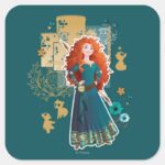 Merida Confidence Makes Me Brave Square Sticker