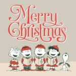 Merry Christmas Card Peanuts Poster