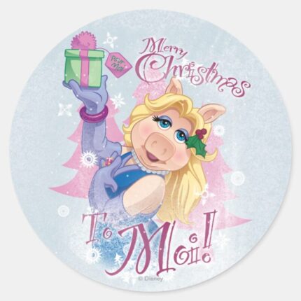 Merry Christmas To Moi Classic Round Sticker