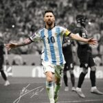 Messi Argentina Celebration Soccer Poster