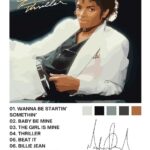 Michael Jackson Thriller Music Poster