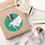 Michigan J. Frog Dacing Moves Classic Round Sticker