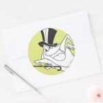 Michigan J. Frog Dancing Classic Round Sticker