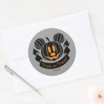 Mickey Jack O Lantern Trick Or Treat Classic Round Sticker