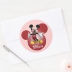 Mickey Mickey Clubhouse Head Icon Classic Round Sticker