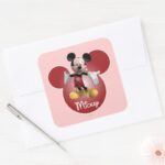 Mickey Mickey Clubhouse Head Icon Square Sticker