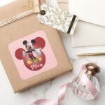 Mickey Mickey Clubhouse Head Icon Square Sticker
