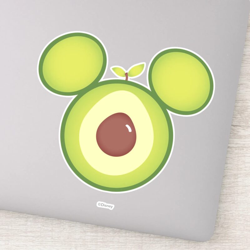 Mickey Mouse Avocado Icon Sticker