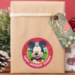 Mickey Mouse Birthday Classic Round Sticker