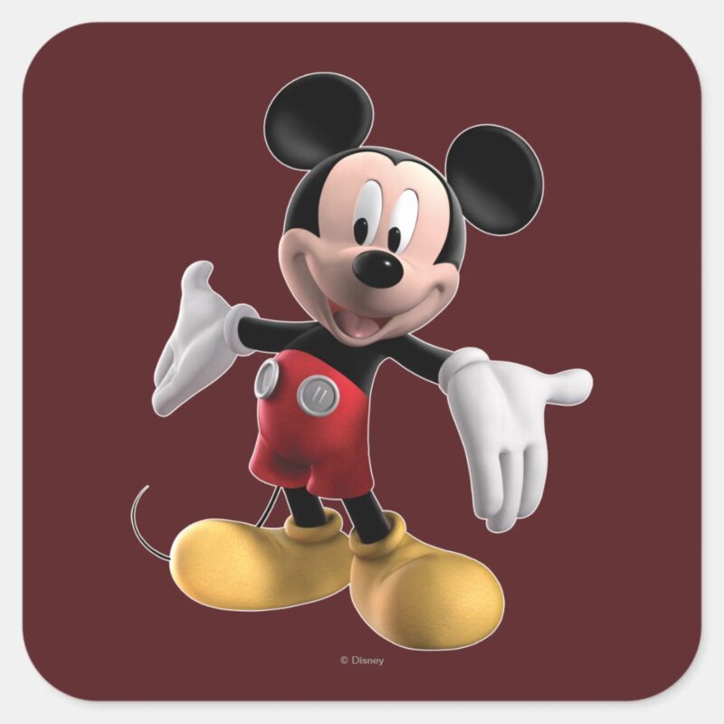 Mickey Mouse Clubhouse Welcome Square Sticker