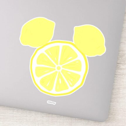 Mickey Mouse Lemon Icon Name Sticker