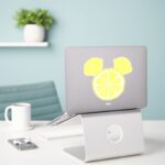 Mickey Mouse Lemon Icon Name Sticker