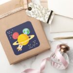 Mickey Mouse Planet Icon Square Sticker