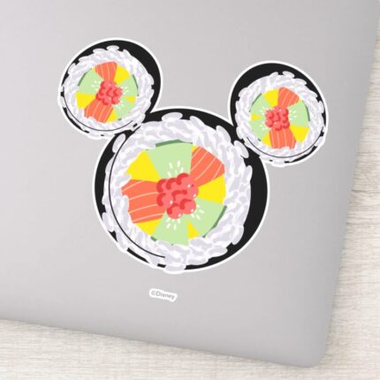 Mickey Mouse Sushi Icon Name Sticker